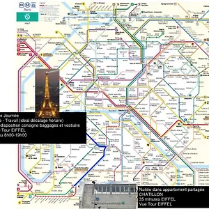 Eiffel Citea Access Dayroom Espace Sans Nuitee Et Partagee Chatillon Nuitee -- Repos Journee Ou Espace Travail 8-19h Proche Tour Eiffel Ou Usage Bureau A L'heure En Journee -- Nuitee Chatillon Avenue París